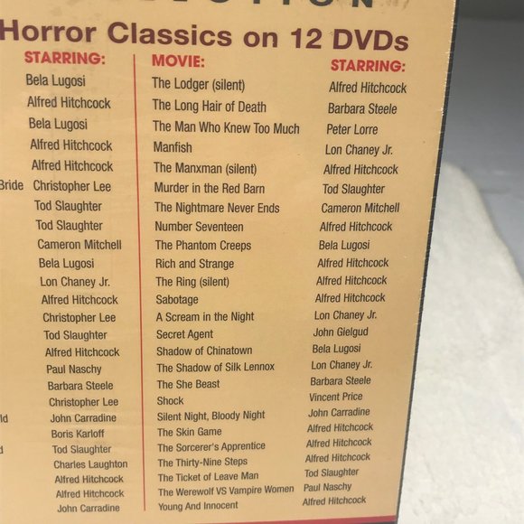 Legends of Horror DVD 50 Movie Pack On 12 Discs New - Picture 6 of 8